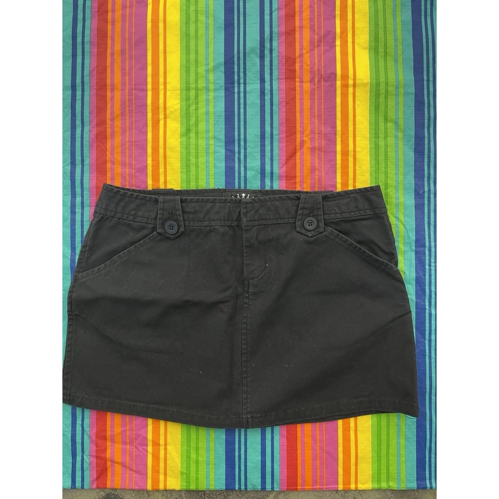 Third‎ Rail MINI SKIRT  Black Y2K Vintage H60